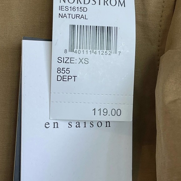 En Saison Balloon Sleeve Cotton Blend Poplin Midi Dress Women's Size XS NWT - Picture 9 of 12